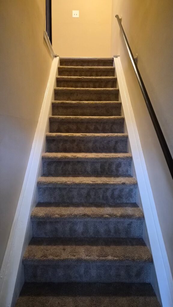 Stairwell vacuum & detail